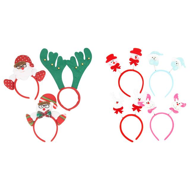 D' Daniela - 7pc-Set Xmas Reindeer Headwear