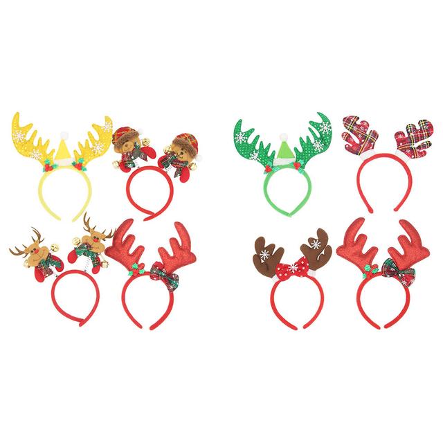 D' Daniela - 8pc-Set Xmas Reindeer Headwear