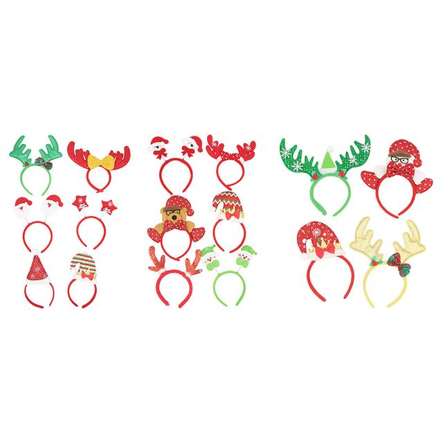 D' Daniela - 16pc-Set Xmas Reindeer Headwear