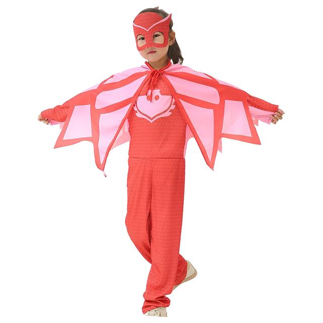 D' Daniela - Kids Cosplay Pj Mask Amaya Owlette Costume - Red