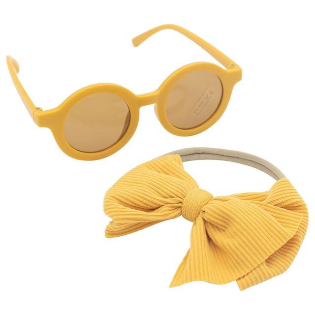 D' Daniela - Babies Glasses & Headband Set - Yellow