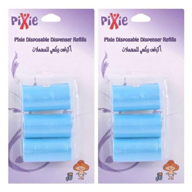 Pixie - Disposable Dispenser Refill, Blue (Bundle of 2)