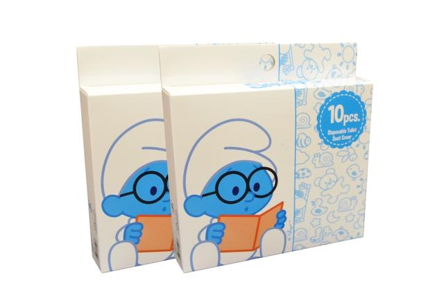 Smurf - Disposable Toilet Seat Covers,10pcs. (Bundle of 2)