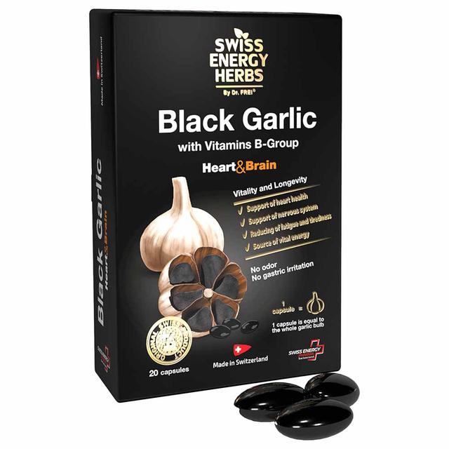 Swiss Energy - Black Garlic Soft Gels - 20s