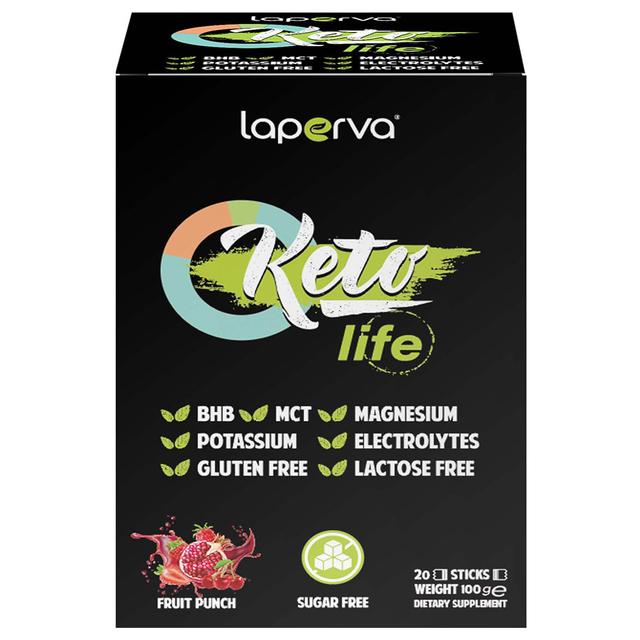 Laperva - Keto Life Electrolytes Drink - Fruit Punch - 20 Sticks