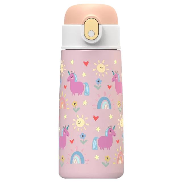 Waicee - Stainless Steel Water Bottle 480ml - Pink Unicorn 