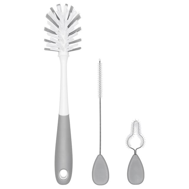 Oxo Tot - Water Bottle & Straw Cup Cleaning Set Brush Set - Gray