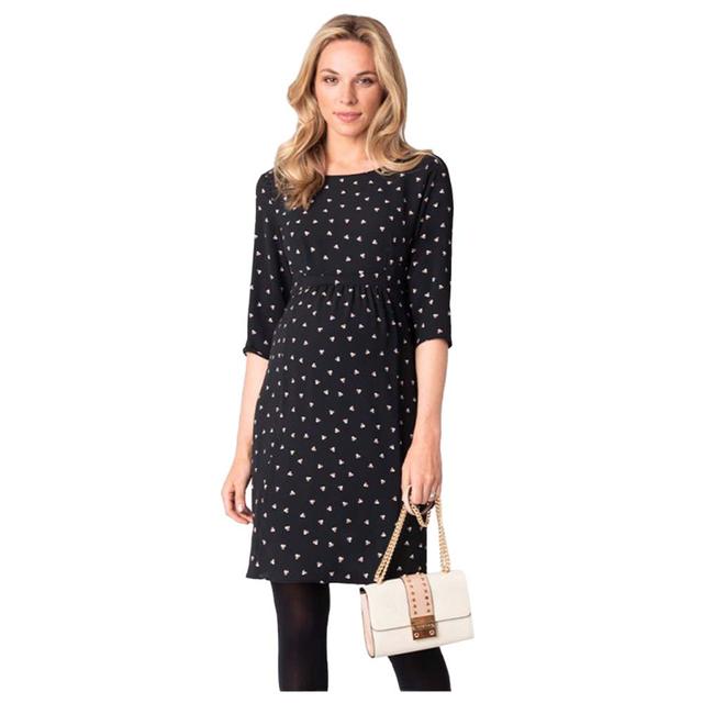 Seraphine - Minnie Maternity Shift Dress - Black