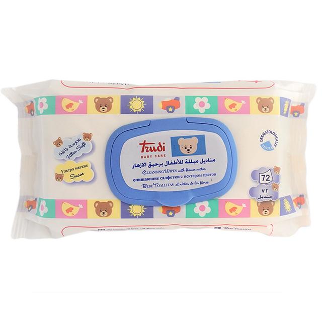 Trudi - Cleansing Wipes 72 With Flower Nectar