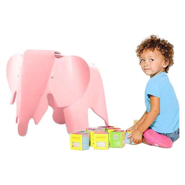 eBarza - Kids Elephant Stool Acrylic - Pink