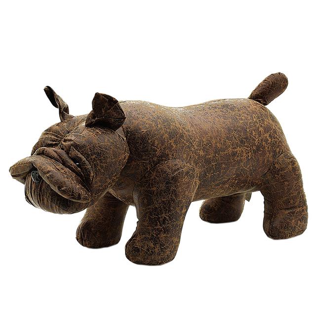 eBarza - Cute Animal Kids Bulldog Stool - Brown