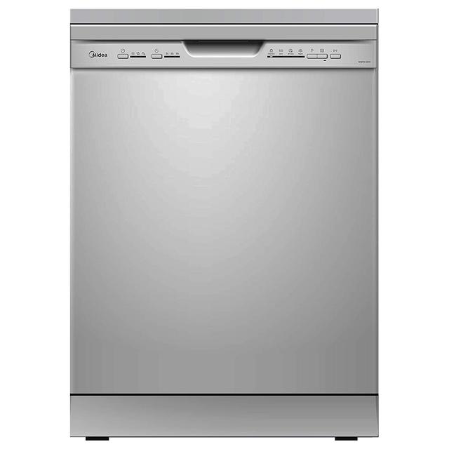 Midea - Freestanding Dishwasher w/ 5 Programs - Silver