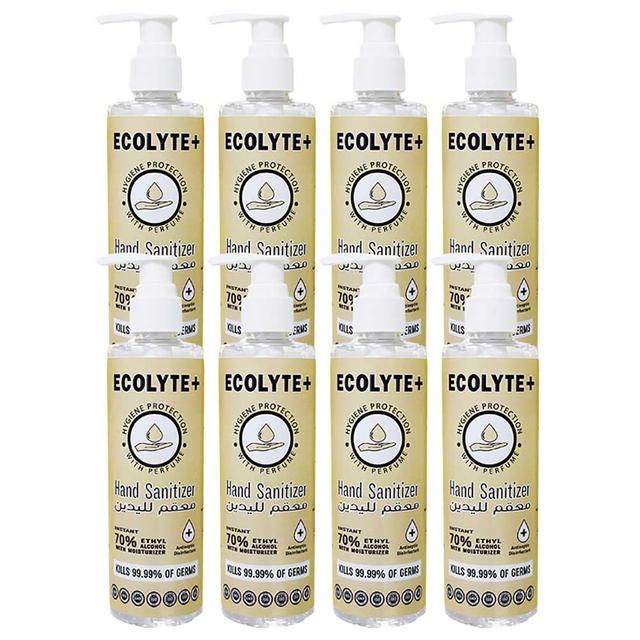 Ecolyte+ - GMP & ISO Certified Hand Sanitizer Gel - 250Ml - 8pc