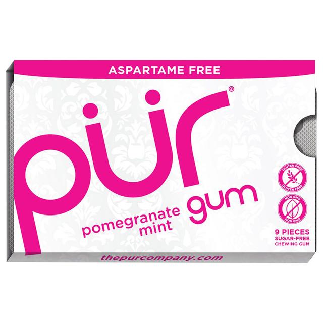 Pur Gum - Aspartame Free Pomegranate Mint Gum - 9pcs