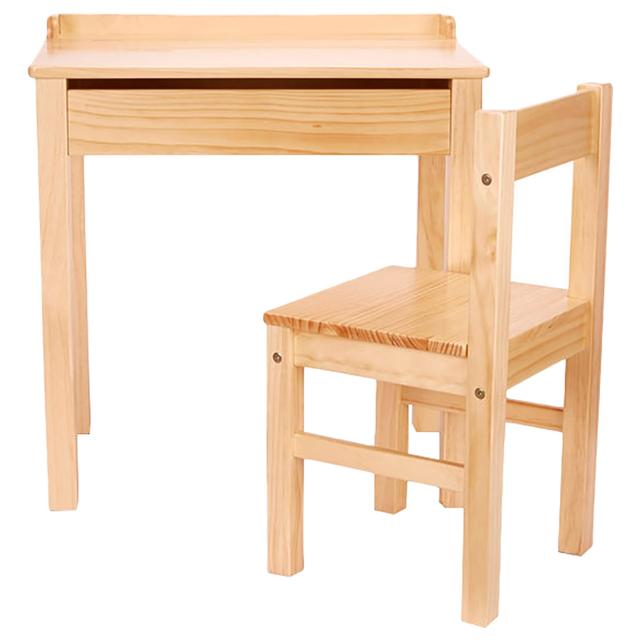 Melissa & Doug - Wooden Lift-Top Desk & Chair - Honey