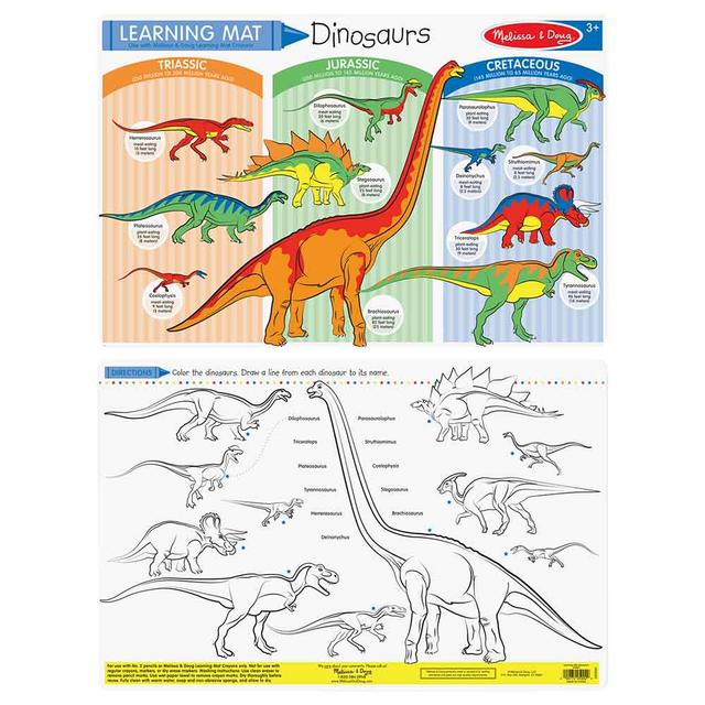 Melissa & Doug - Dinosaurs Color-A-Mat