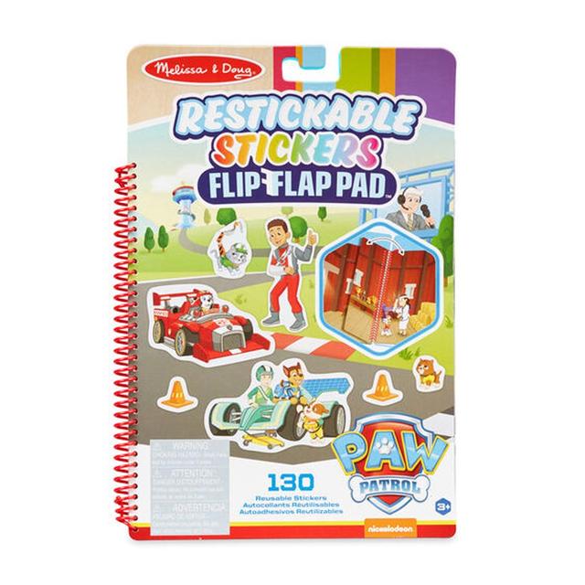 Melissa & Doug - Paw Patrol Restickable Stickers Flip-Flap Pad - Classic