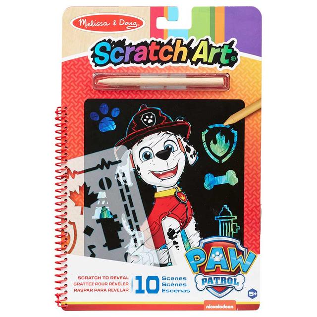 Melissa & Doug - Paw Patrol Scratch Art Pad - Marshall