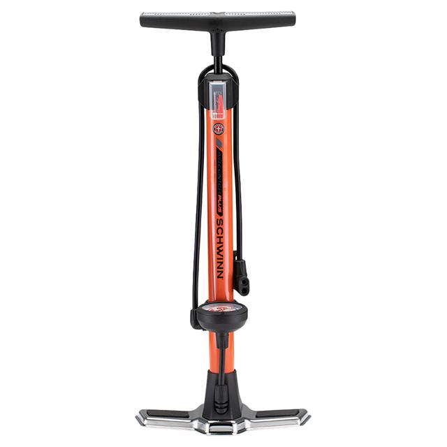 Schwinn - Air Center Plus Floor Bicycle Pump - Orange