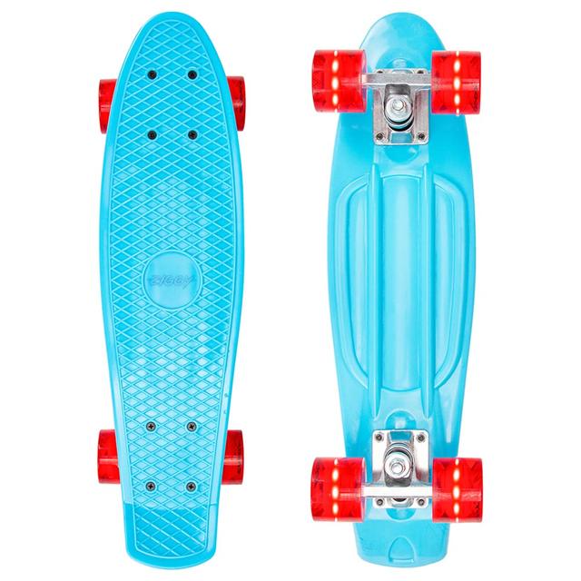 Ziggy - Skateboard Mini Cruiser W/ LED Wheels 22" - Blue