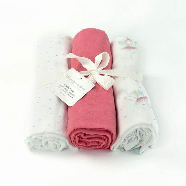 Bumble & Bird - Lullaby Wrap Muslin Swaddle - 3pcs - Fairy (Exclusive)