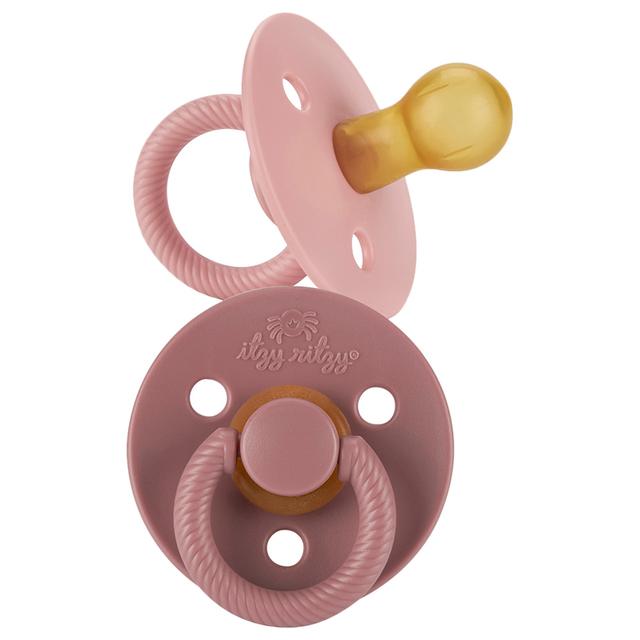 Itzy Soother - Natural Pacifier Pack Of 2-Blossom & Rosewood