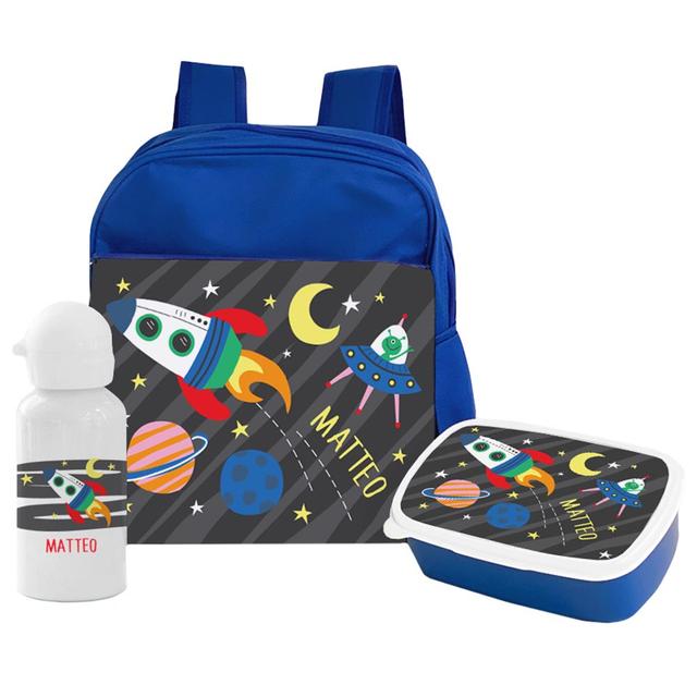 Essmak - Personalized Backpack - Space Travels - 12-Inch