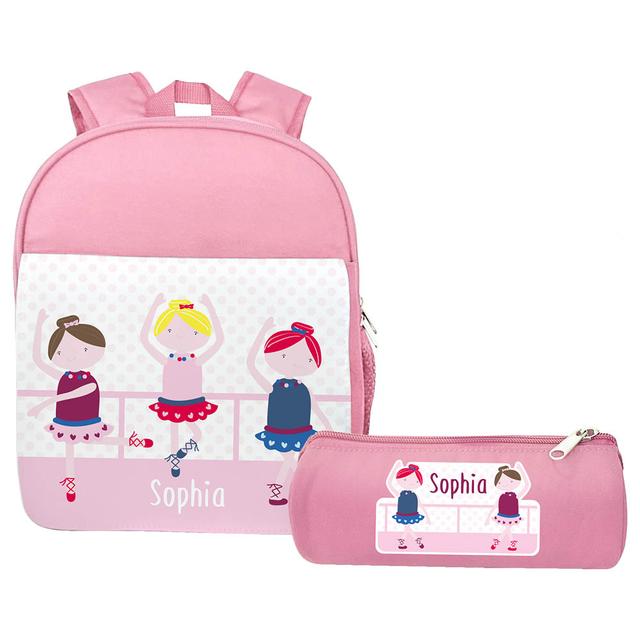 Essmak - En Pointe Backpack & Pencil Case - 12-Inch - Pink