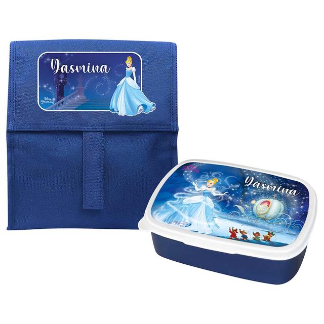 Essmak - Disney Cinderella Foldable Lunch Set - Blue