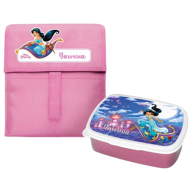 Essmak - Disney Jasmine Foldable Lunch Set - Pink