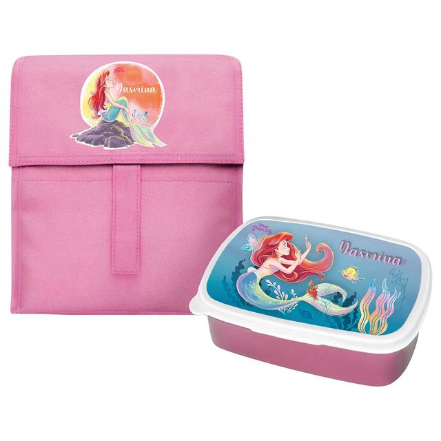 Essmak - Disney Little Mermaid Foldable Lunch Set - Pink