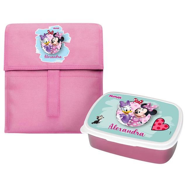 Essmak - Disney Minnie 2 Foldable Lunch Set - Pink