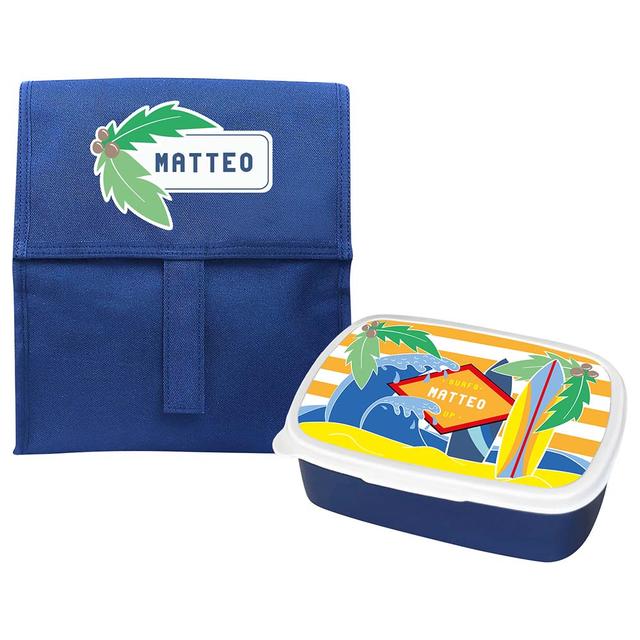 Essmak - Surf's Up Foldable Lunch Set Blue