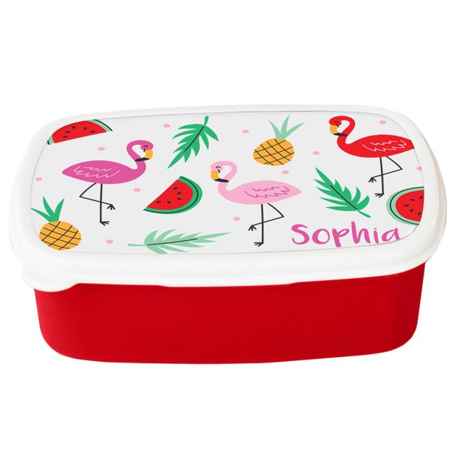 Essmak - Personalized Lunch Box - Flamingo Fun