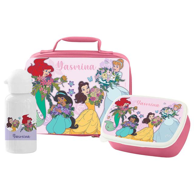 Essmak - Disney D-100 Lunch Box w/ Bag & Water Bottle - Pink