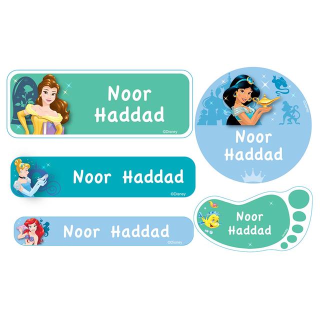 Essmak - Disney 4 Princesses School Labels - 12pcs