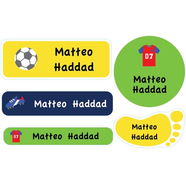 Essmak - School Name Labels Football 