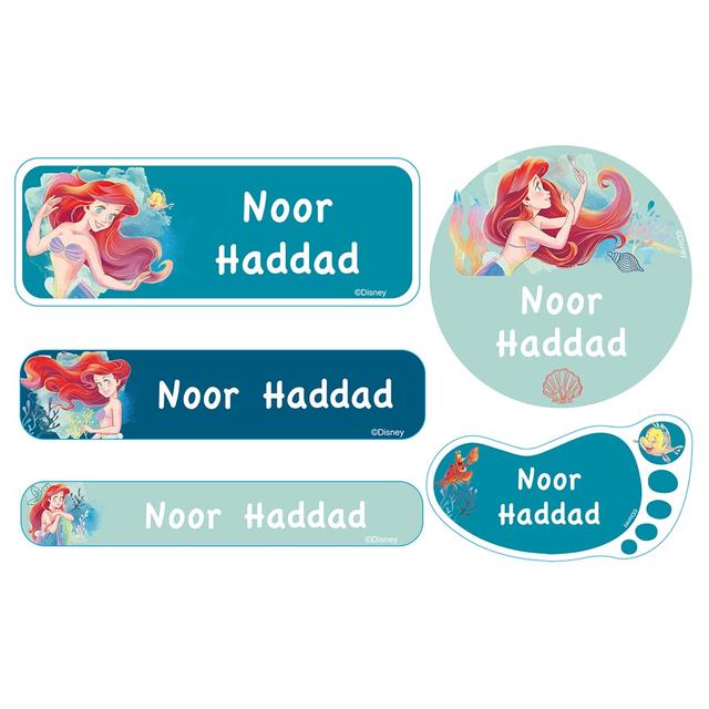 Essmak - Disney Little Mermaid School Labels - 12pcs