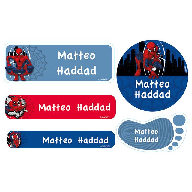 Essmak - Marvel Spiderman School Labels - 5pcs