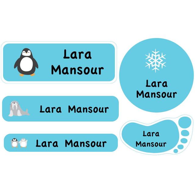 Essmak - School Name Labels Penguin