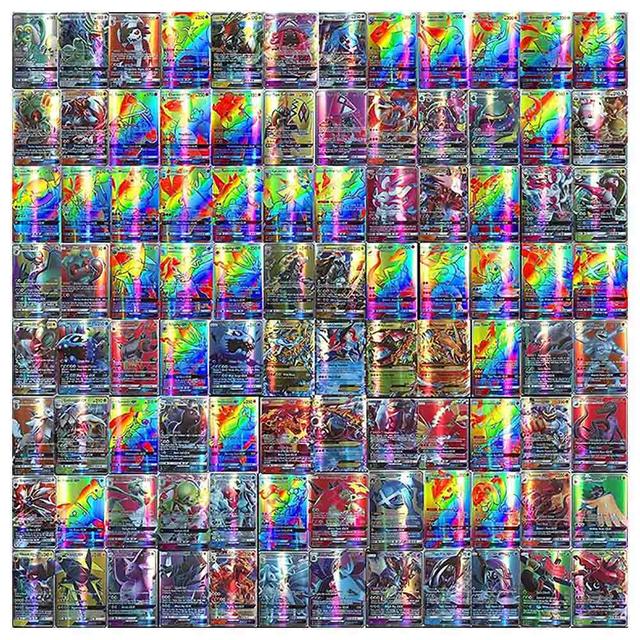 Pokemon - Trading Cards 100 Pcs (95 GX+5 Mega)