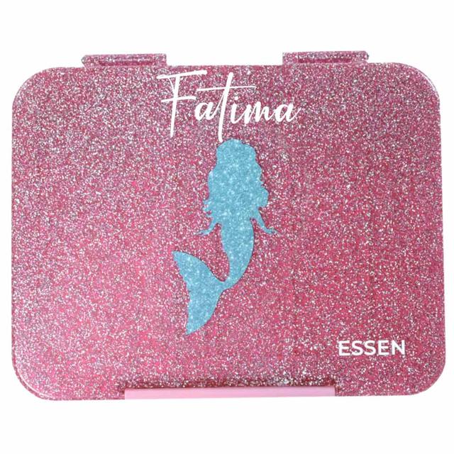 Essen - 4/6 Compartment Personalized Bento Lunch Box - Mermaid