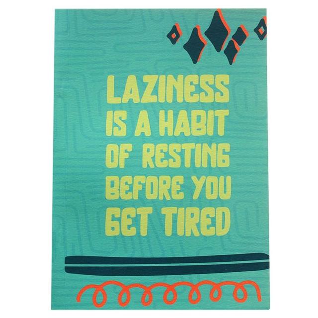 Everythink - Laziness Is A Habit A5 Notebook