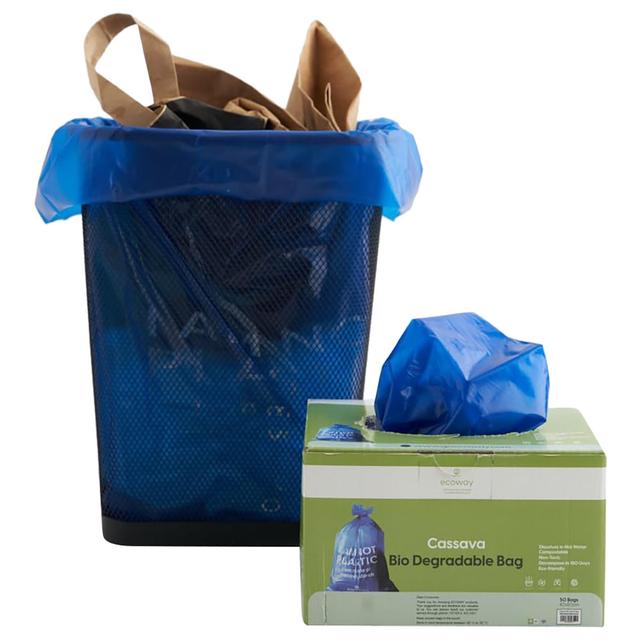 Ecoway - Disposable Garbage Bag - 50pcs - 40 X 50 cm - Blue