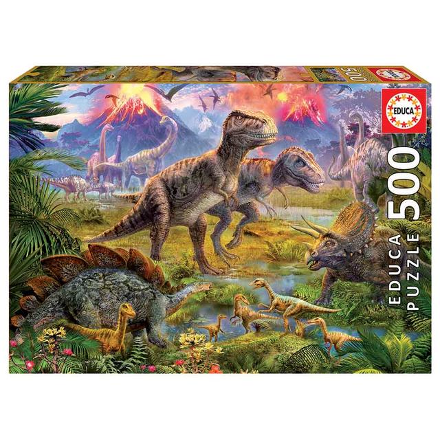 Educa - Dinosaur Gathering Puzzle - 500pc