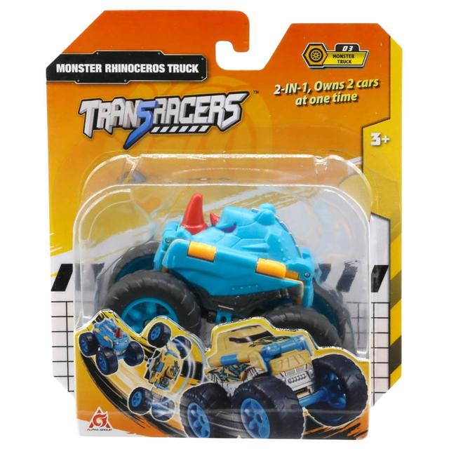 Transracers - 2-In-1 Flip Vehicle Monster Rhinoceros Truck