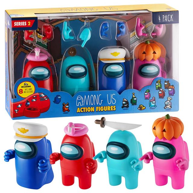 Among Us - Action Figures 11.5cm Pack of 4 w/ Accessories