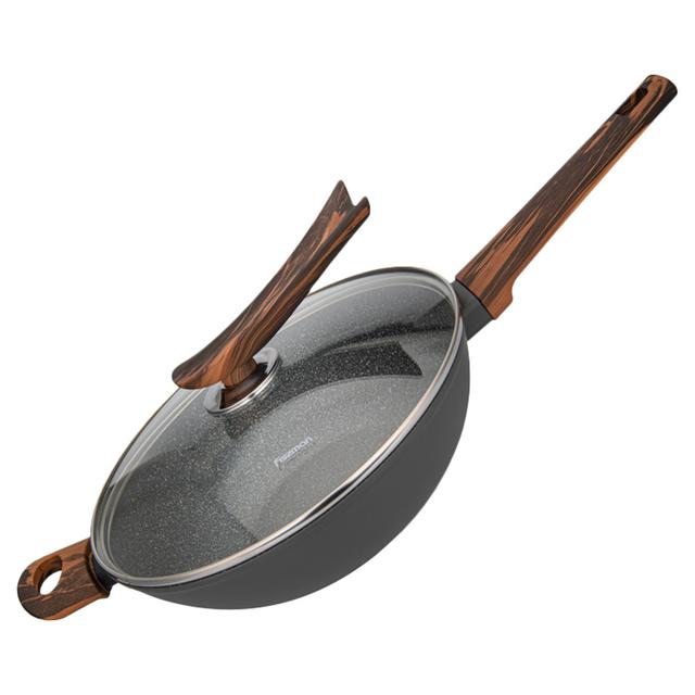 Fissman - Wok Pan Capella w/ Glass Lid - 28cm