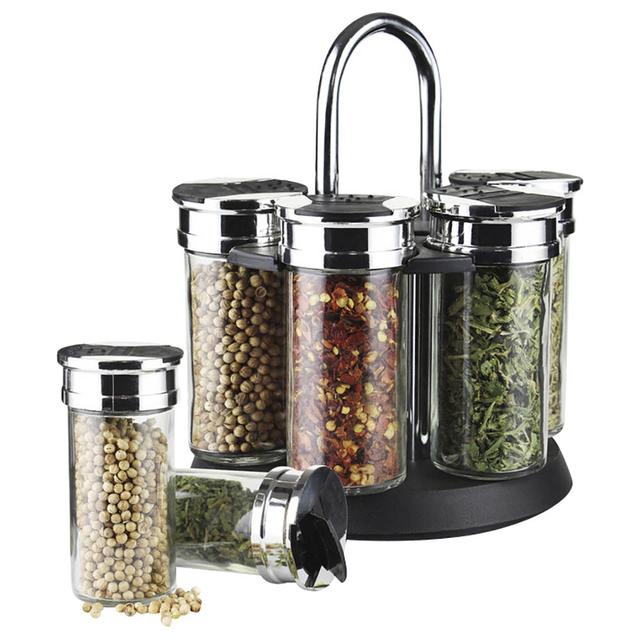 Fissman - Spice Storage Condiment Jars w/ Lid - 7Pcs