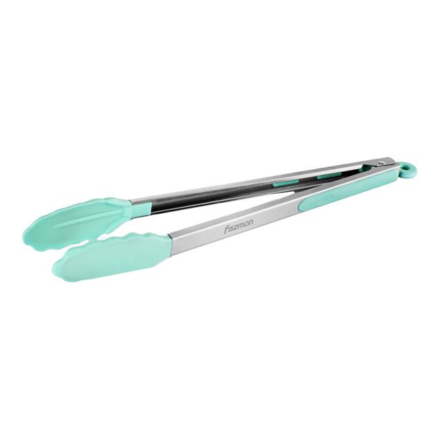 Fissman - Tongs w/ Silicone & Stainless Steel Handle Green 36Cm